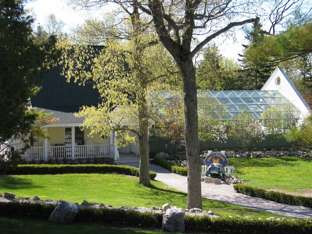 Mackinaw Island Area May 2008 0328.jpg - The newly opened "Butterfly Garden" building called "Wings of Mackinac".